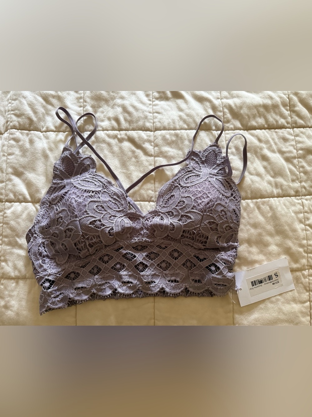 Vanilla Monkey Scalloped Lace Cami Bralette